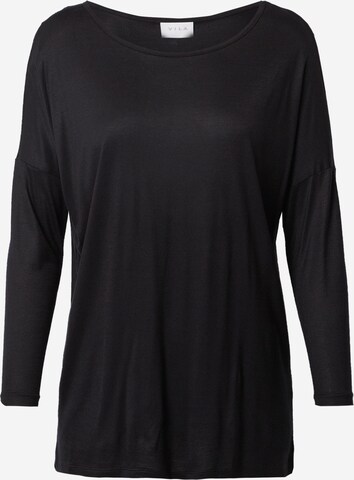 VILA Shirt 'Scoop' in Zwart: voorkant