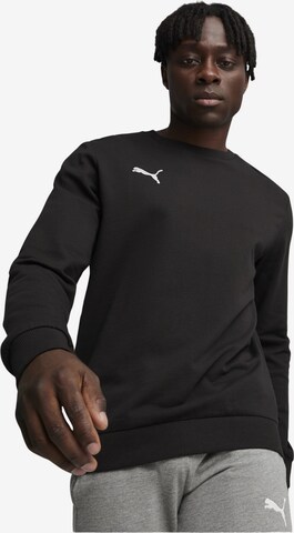 PUMA Športna majica 'TeamGoal' | črna barva: sprednja stran