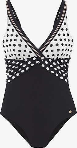 juoda LASCANA Trikampė Maudymosi kostiumėlis: priekis