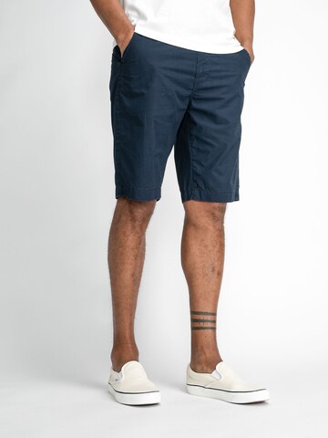 Petrol Industries Regular Chino Pants in Blue: front