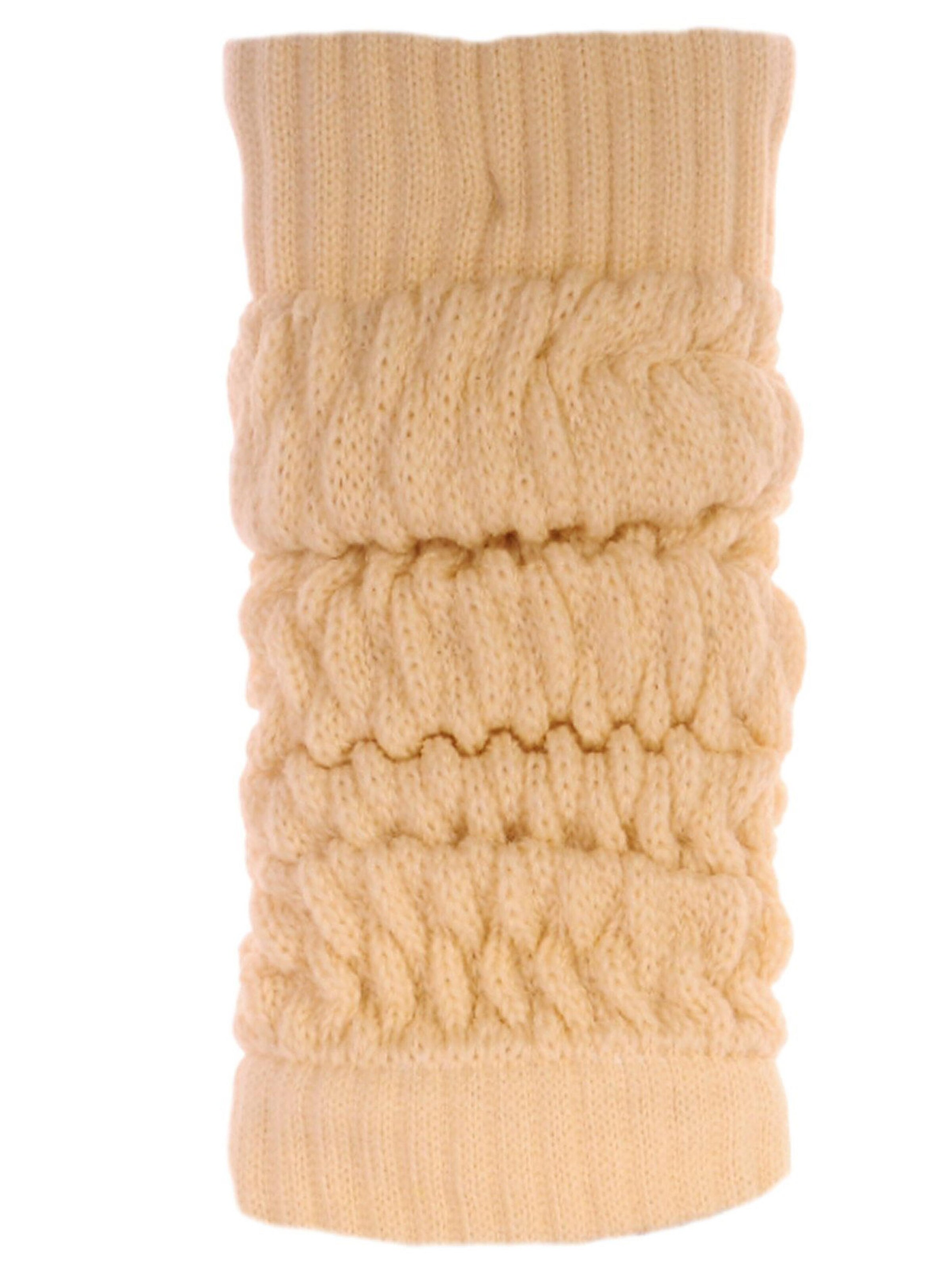 La Bortini Stulpen in Beige: Vorderseite