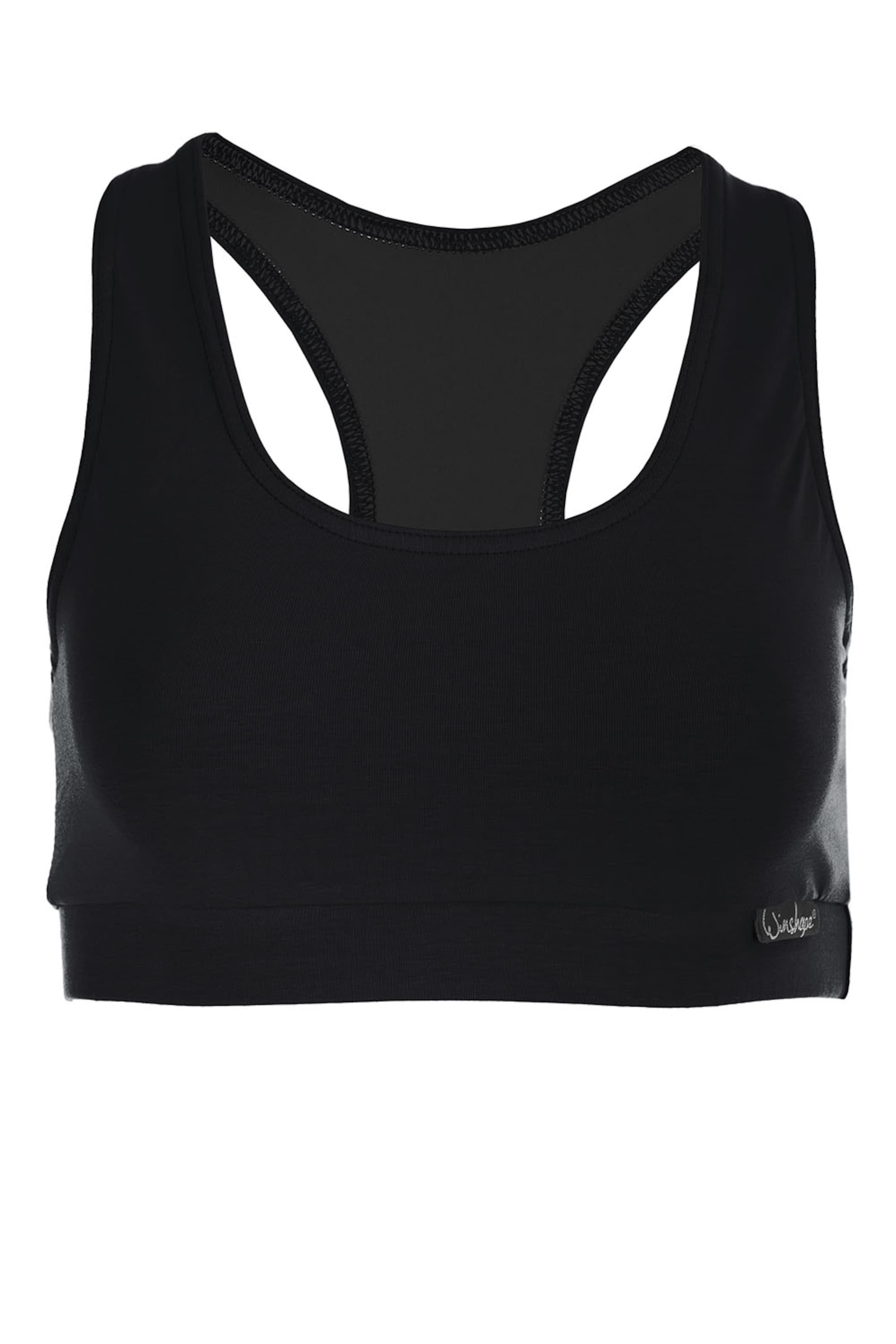 Winshape Sports bra 'WVR1' in Black: front