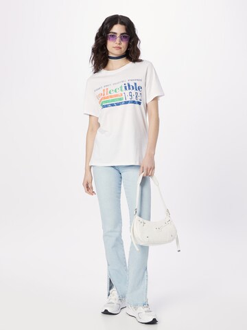 T-shirt 'Ellie' Gina Tricot en blanc