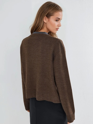 Hiccup - Casaco de malha em castanho