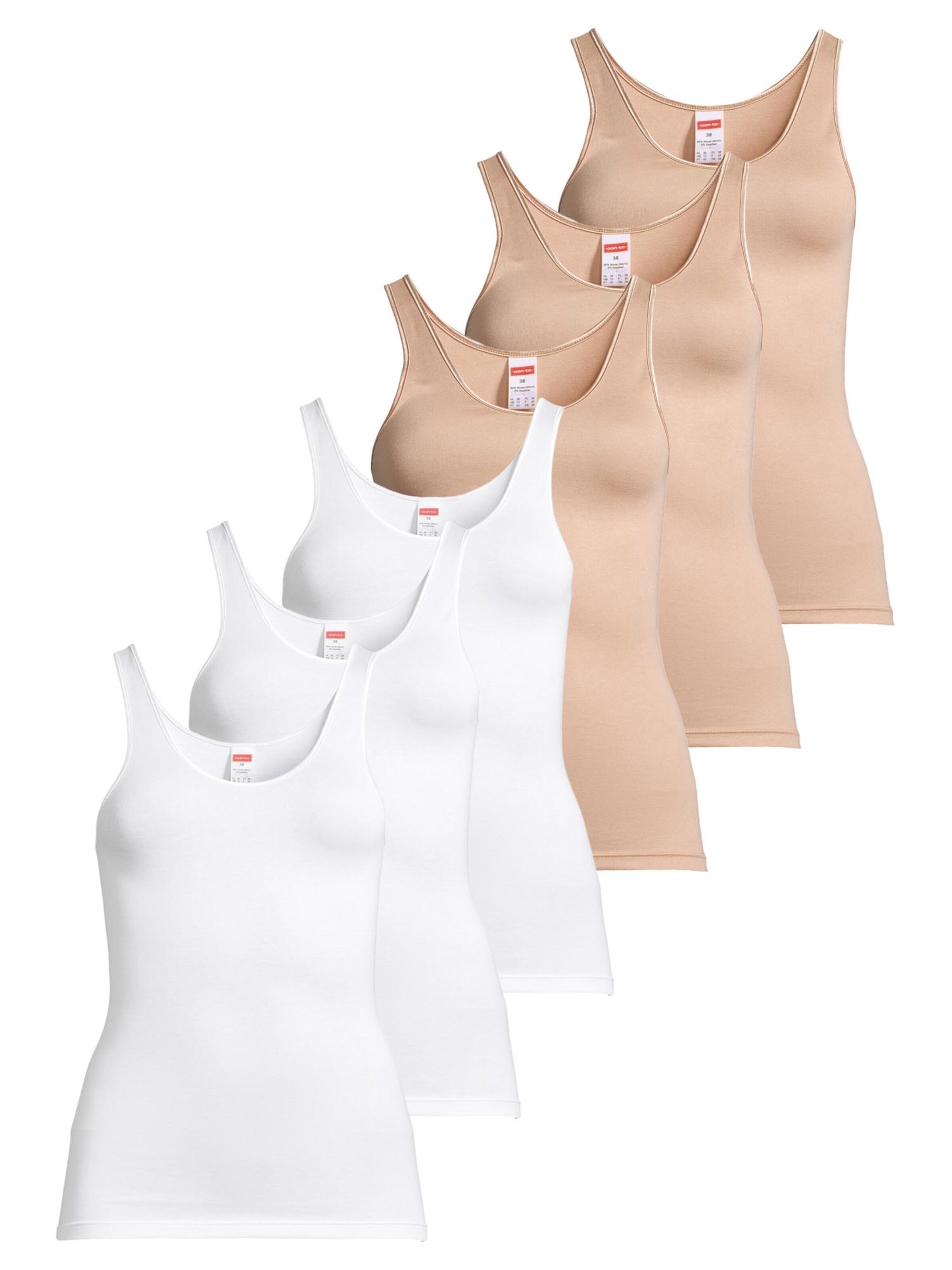 CON-TA Undershirt 'Modal' in Brown: front