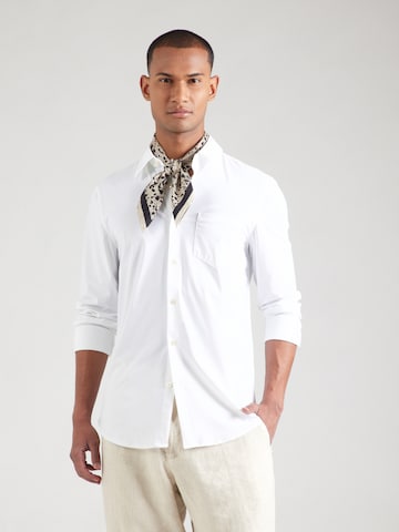 GUESS - Ajuste regular Camisa 'SUNSET' en blanco: frente