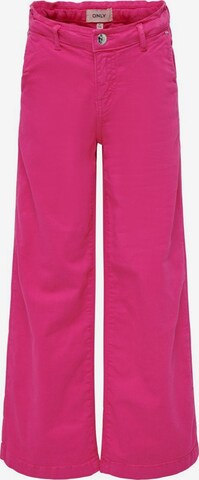 KIDS ONLY Wide leg Broek in Roze: voorkant