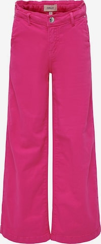 KIDS ONLY Wide leg Broek in Roze: voorkant