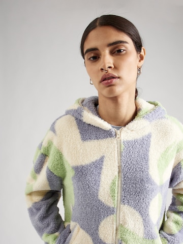 Monki Fleece jacket in Mixed colours