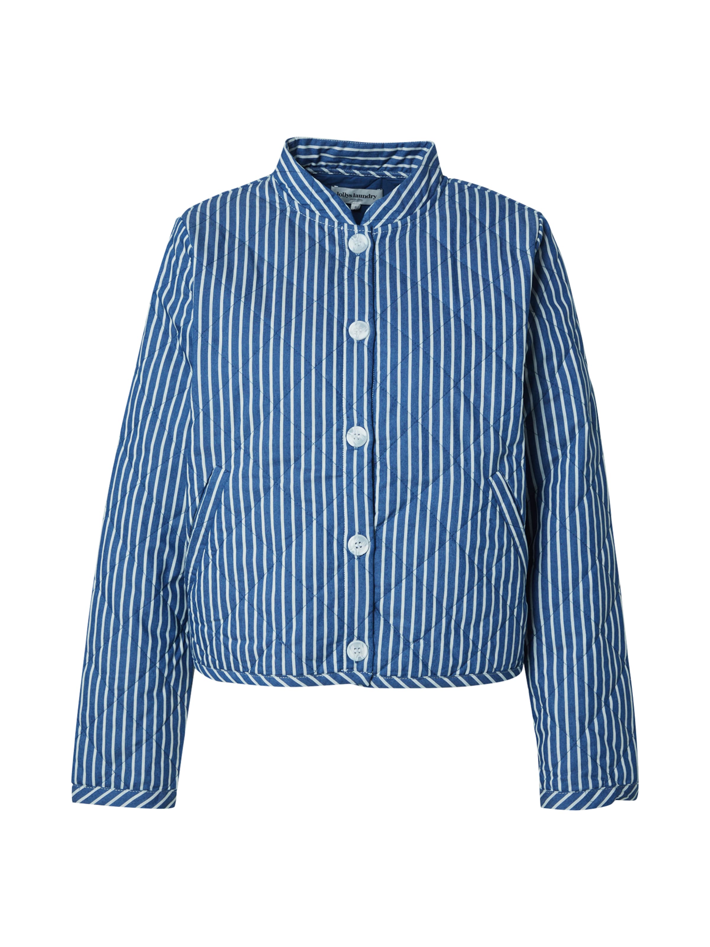 Lollys Laundry Φθινοπωρινό και ανοιξιάτικο μπουφάν σε μπλε: μπροστά