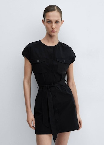 Robe 'Gala' MANGO en noir : devant