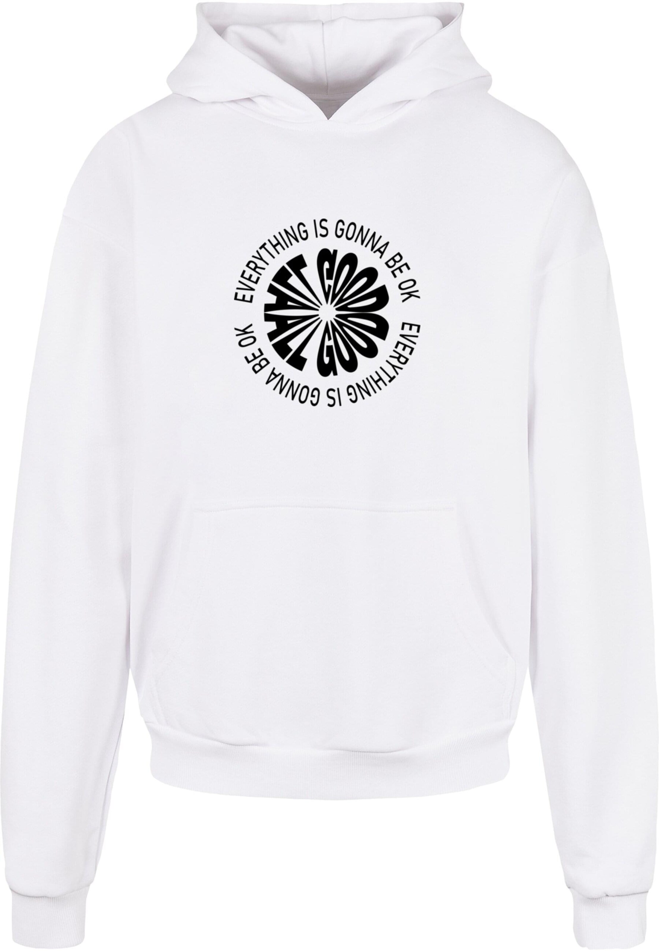 Merchcode Sweatshirt 'All Good' in White: front