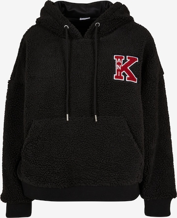 Karl KaniSweater majica - crna boja: prednji dio