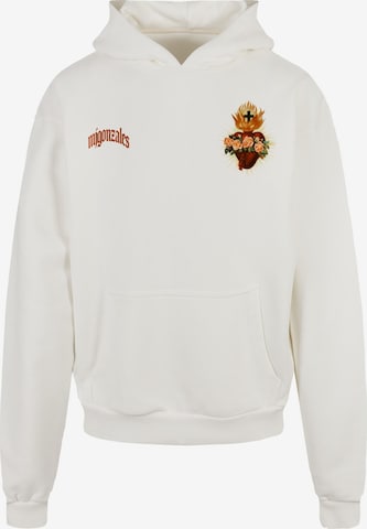 MJ Gonzales Sweatshirt 'Heart' in White: front