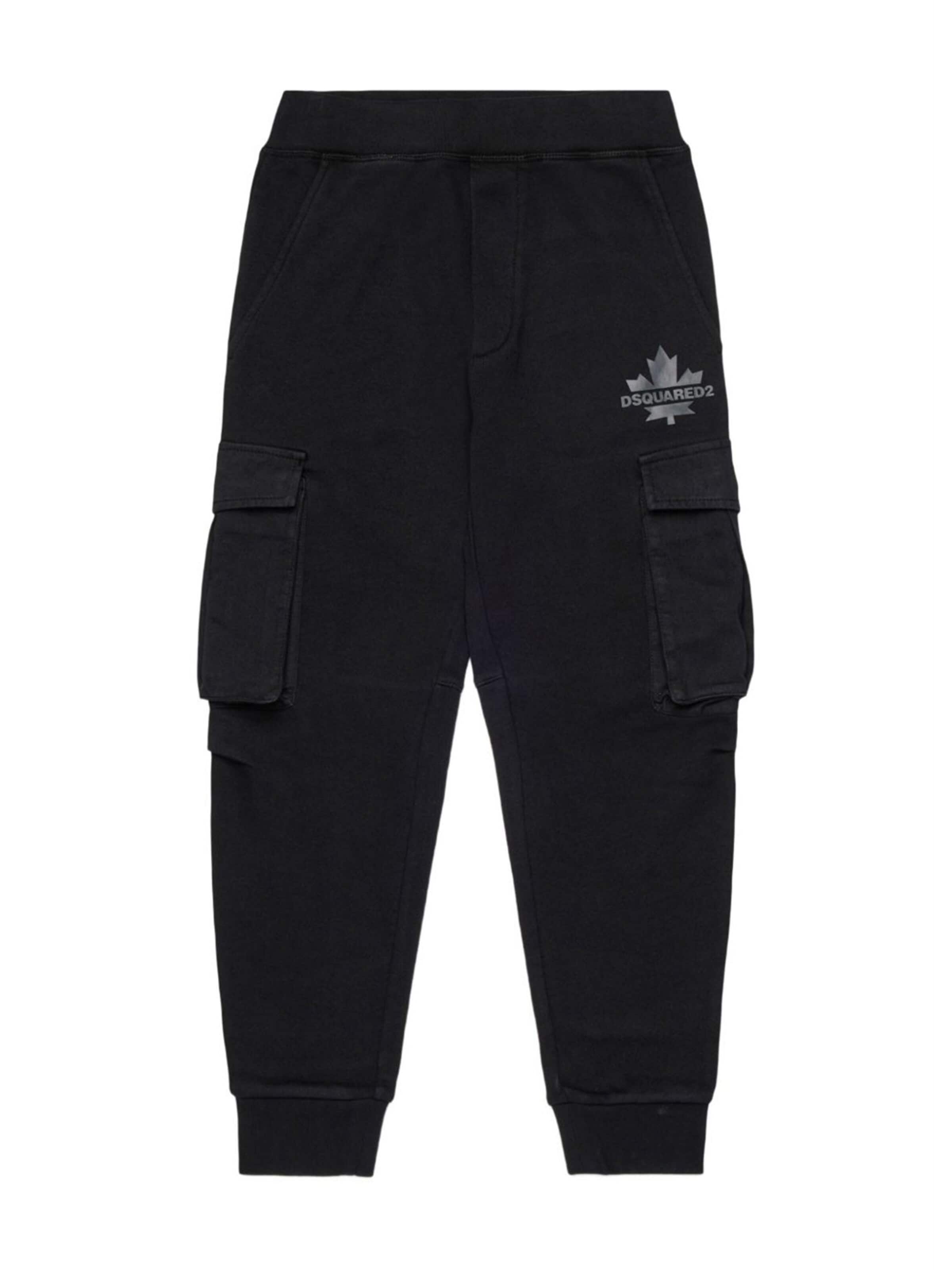 DSQUARED2 Regular Trousers in Black: front