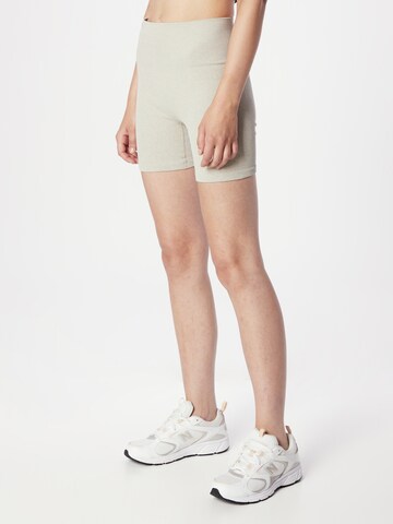 TOPSHOP Skinny Legginsy w kolorze beżowy: przód