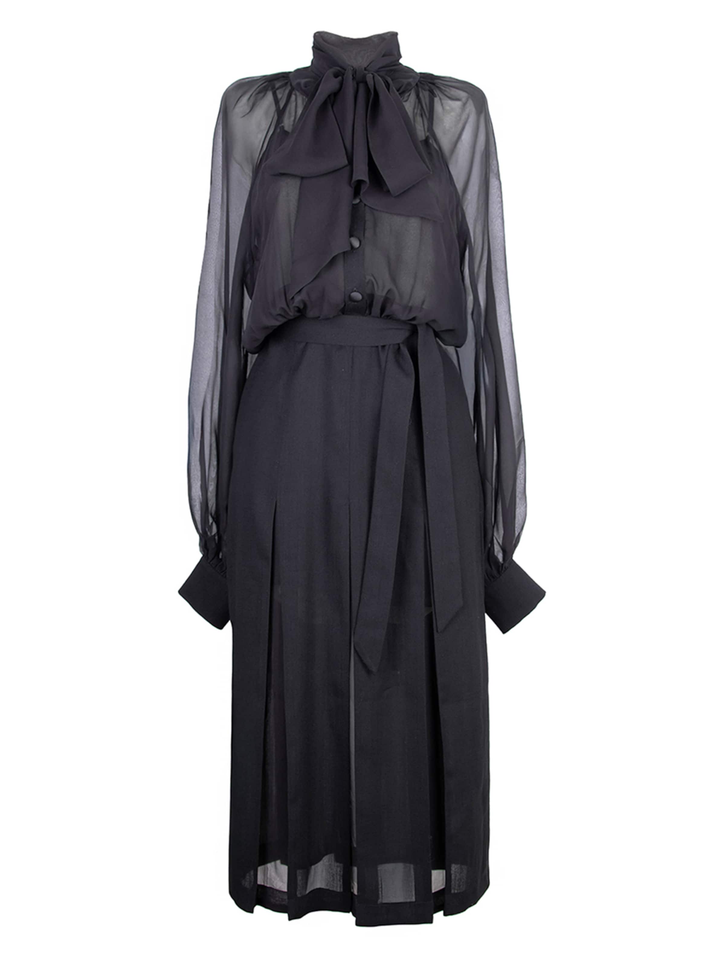 Rua & Rua Blusenkleid in Schwarz: Vorderseite