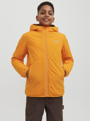 Veste d’hiver Jack & Jones Junior en orange : devant