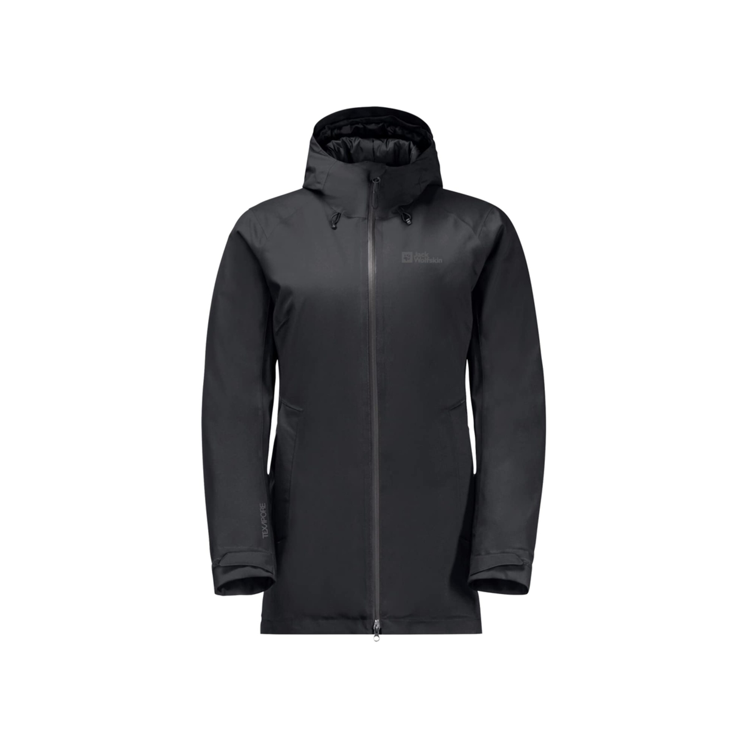 JACK WOLFSKIN Outdoorjacke in Schwarz: Vorderseite