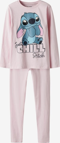 rožinė TWO SOON Miego kostiumas 'Stitch': priekis