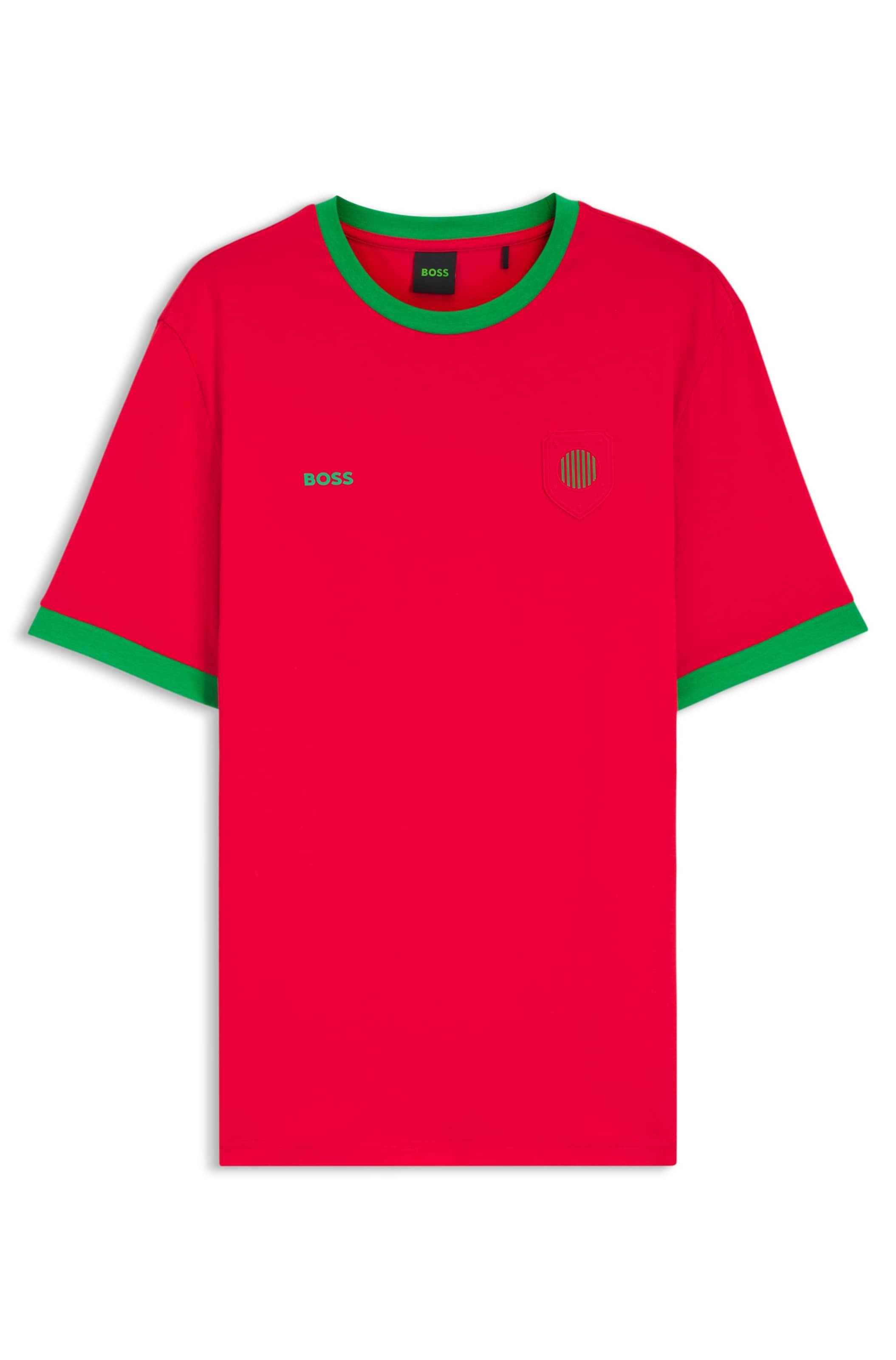 BOSS Tričko – červená: přední strana