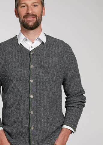 SPIETH & WENSKY Knit Cardigan 'Pauen' in Grey