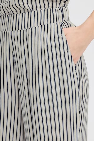 ICHI Wide Leg Hose 'IHMarrakech' in Blau