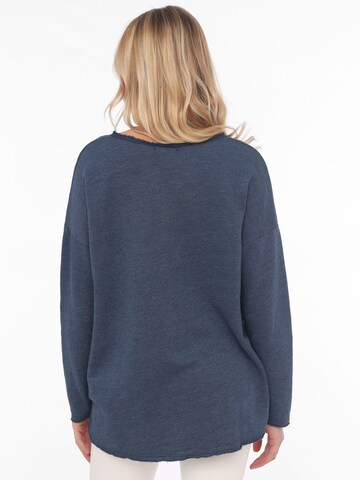 Zwillingsherz Sweatshirt 'Positive Mind' in Blue