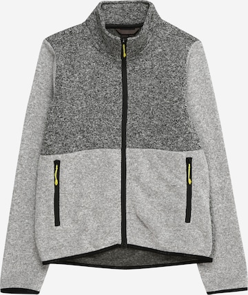 ICEPEAK Athletic Fleece Jacket in Grey: front