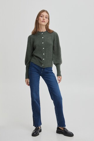 PULZ Jeans - Cárdigan 'ASTRID' en verde