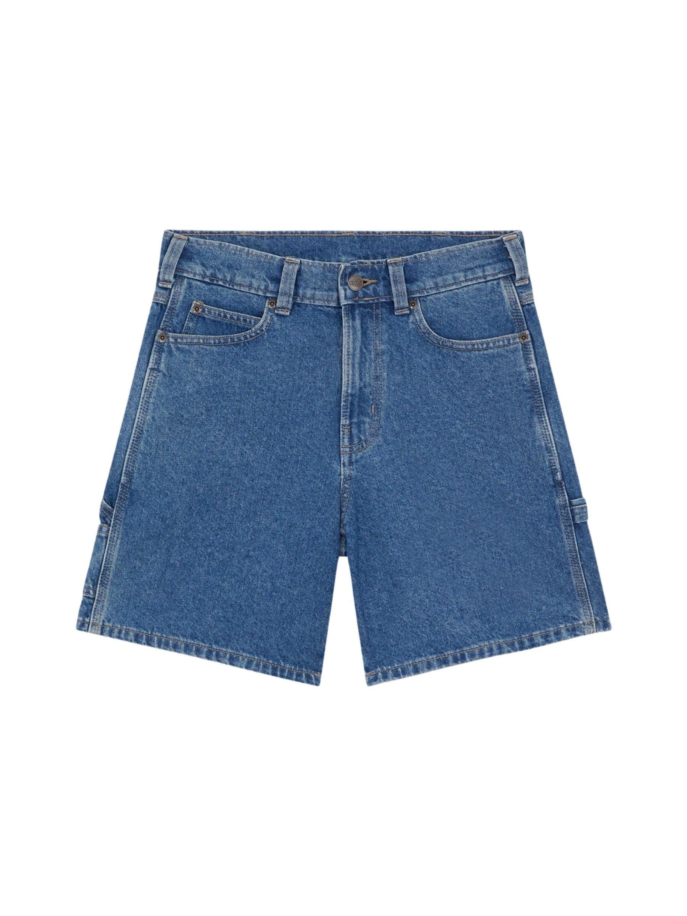 DICKIES Normalny krój Spodnie 'DICKIES 993 7 INCH CARPENTER SHORT BERMUDA' w kolorze niebieski: przód