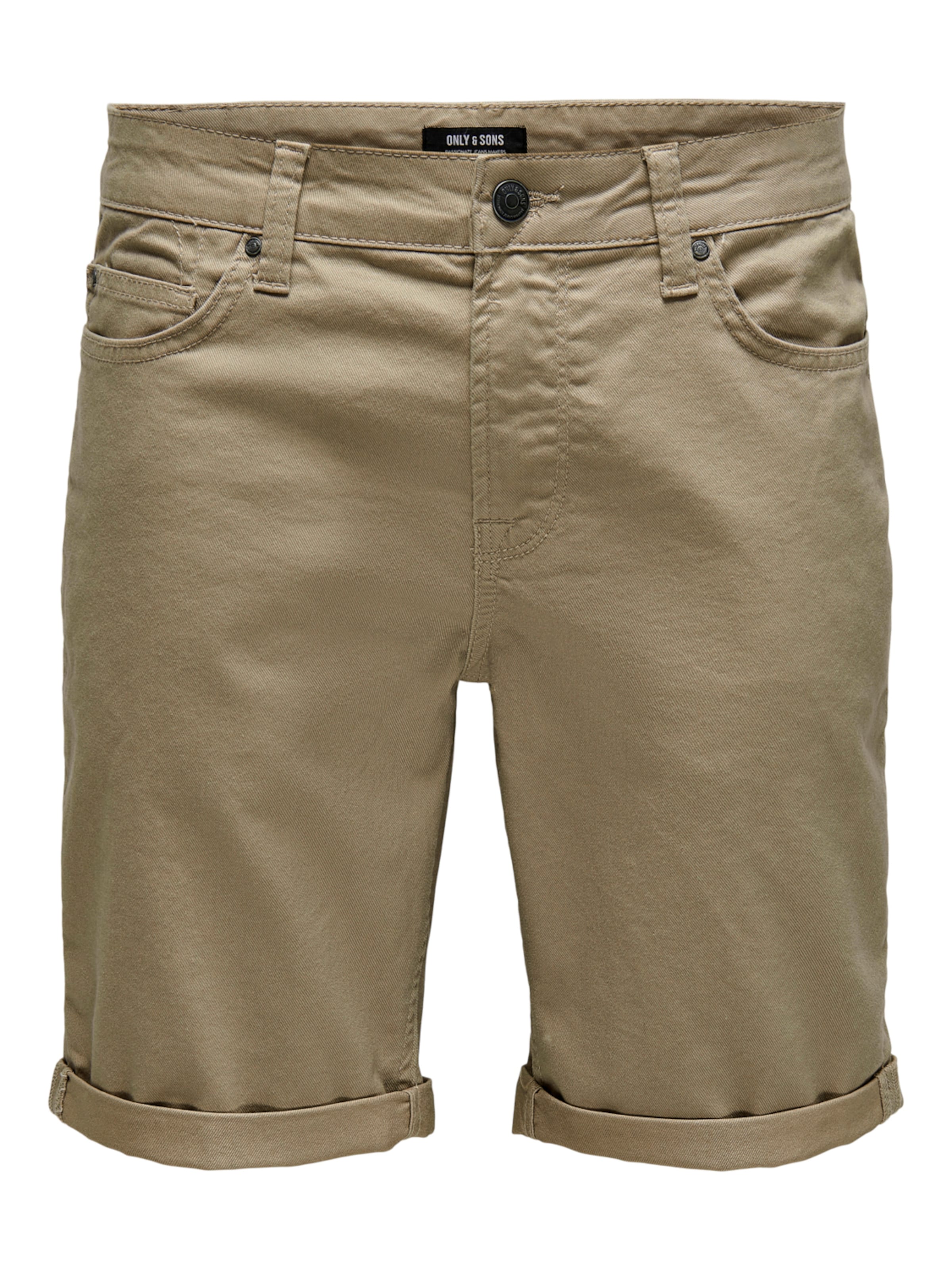 Only & Sons regular Παντελόνι 'Ply' σε μπεζ: μπροστά