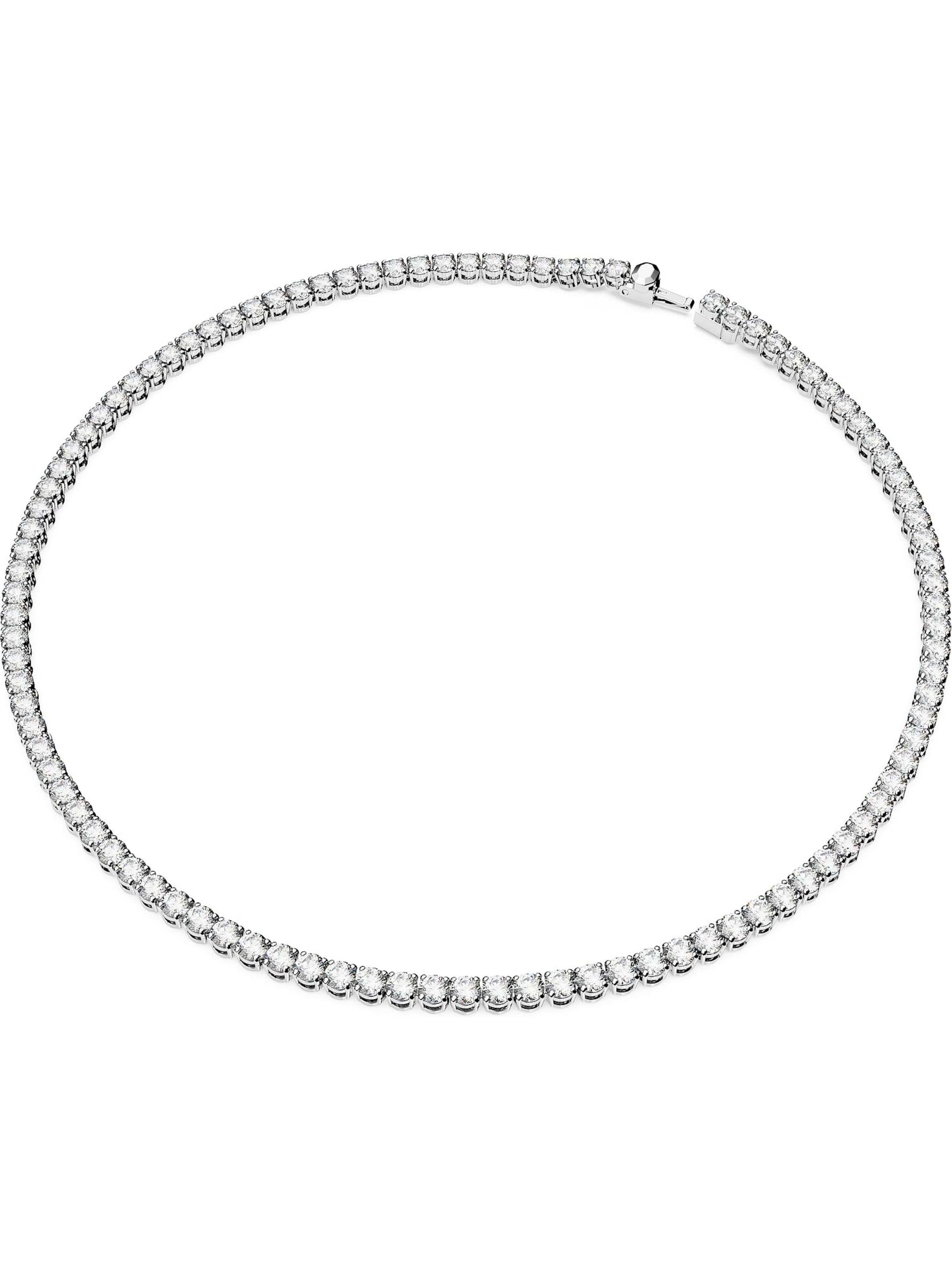 Swarovski Necklace in Silver: front
