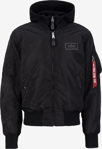 Geacă de primăvară-toamnă 'Ma-1 D-Tec' de la ALPHA INDUSTRIES pe negru: față