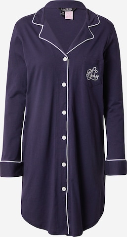 Chemise de nuit Lauren Ralph Lauren en bleu : devant