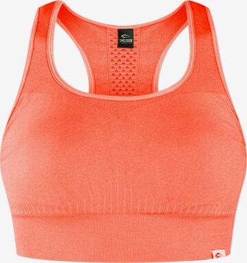 Smilodox Bustier Sport bh 'Aware' in Oranje: voorkant