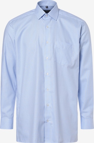 Coupe regular Chemise business Andrew James en bleu : devant