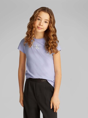 Maglietta di Calvin Klein Jeans in lilla: frontale