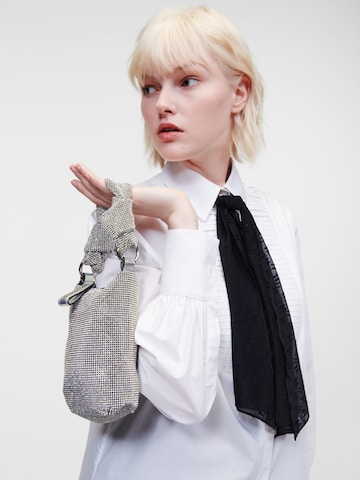 Karl Lagerfeld - Bolso de hombro en transparente: frente