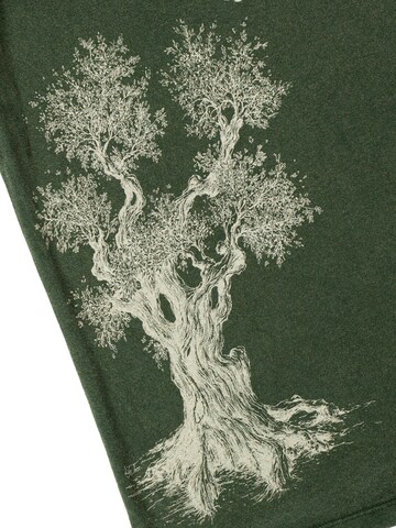 Life-Tree Shirt 'Organic Fairwear Olive Tree' in Grün