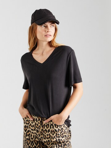 T-shirt 'Columbine' SOAKED IN LUXURY en noir : devant