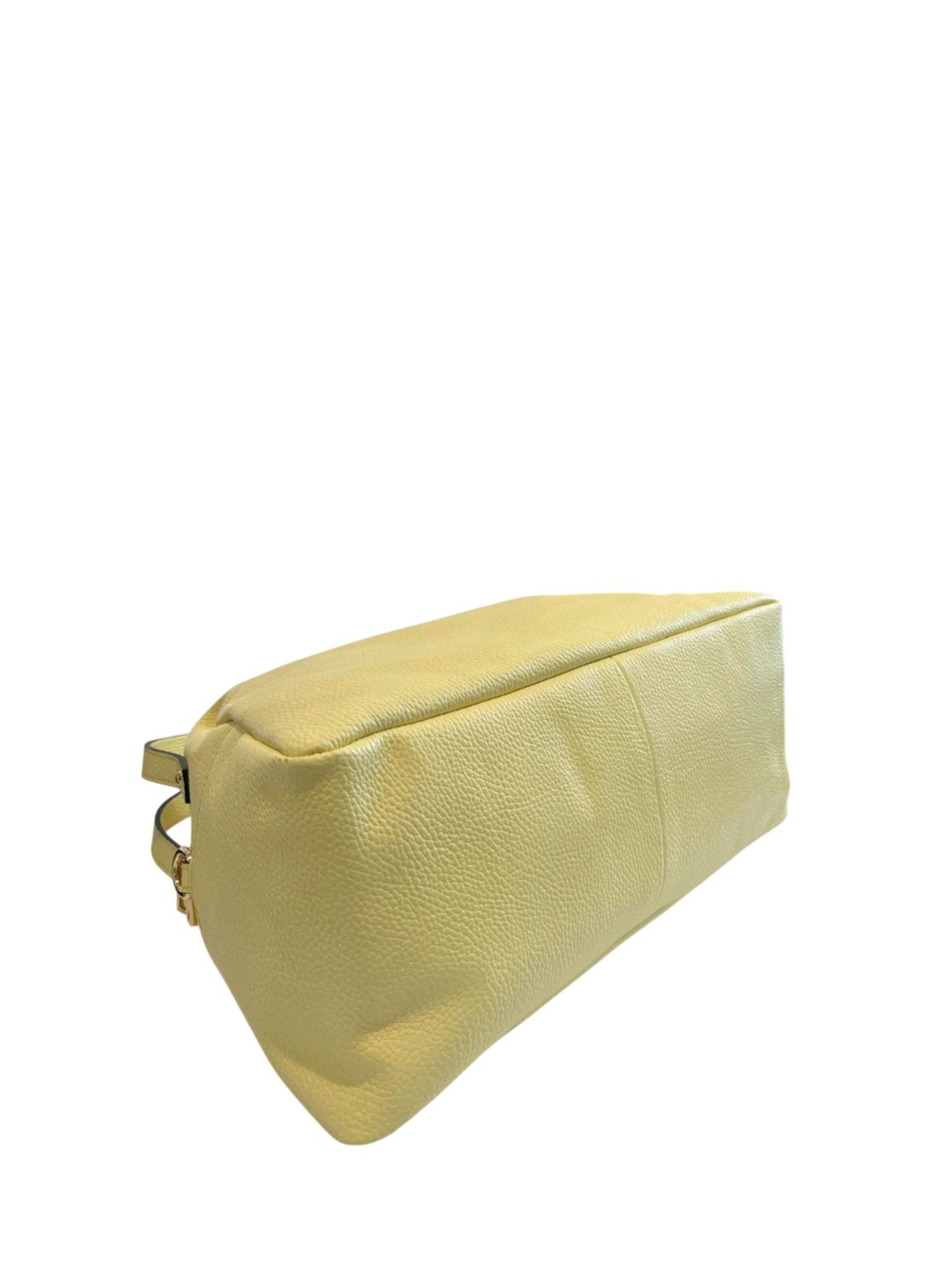 Borsa a mano 'Borsa a mano donna pelle 100% Baldinini Trend Lucca con tracolla' di Baldinini Trend in giallo