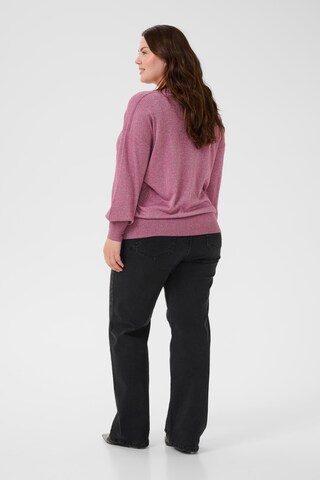 Cardigan KAFFE CURVE en violet
