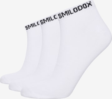 Chaussettes Smilodox en blanc : devant