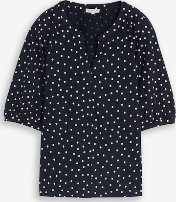 Chemisier TOM TAILOR en bleu : devant