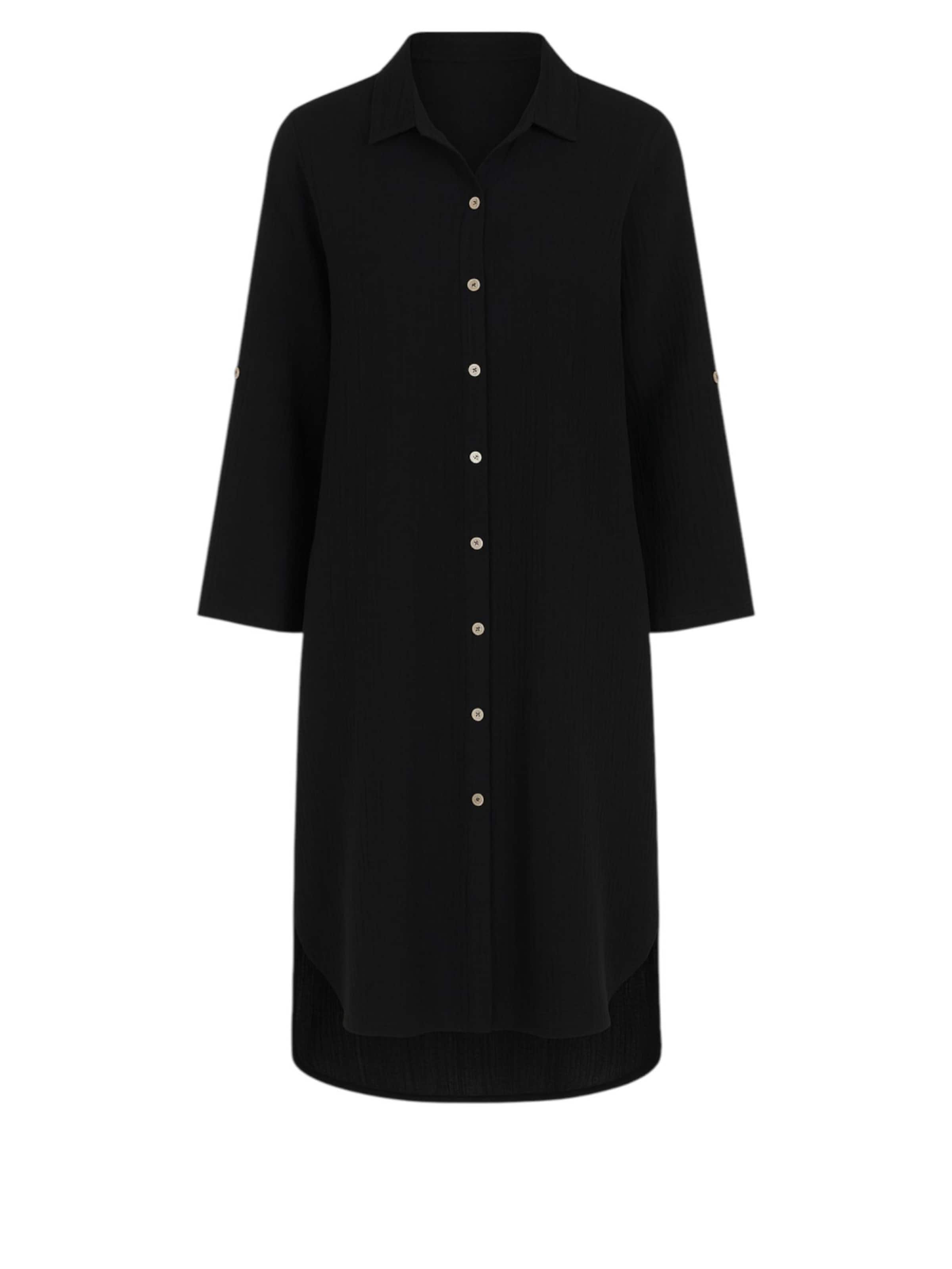 WENOR Blusenkleid 'NURYA' in Schwarz: Vorderseite