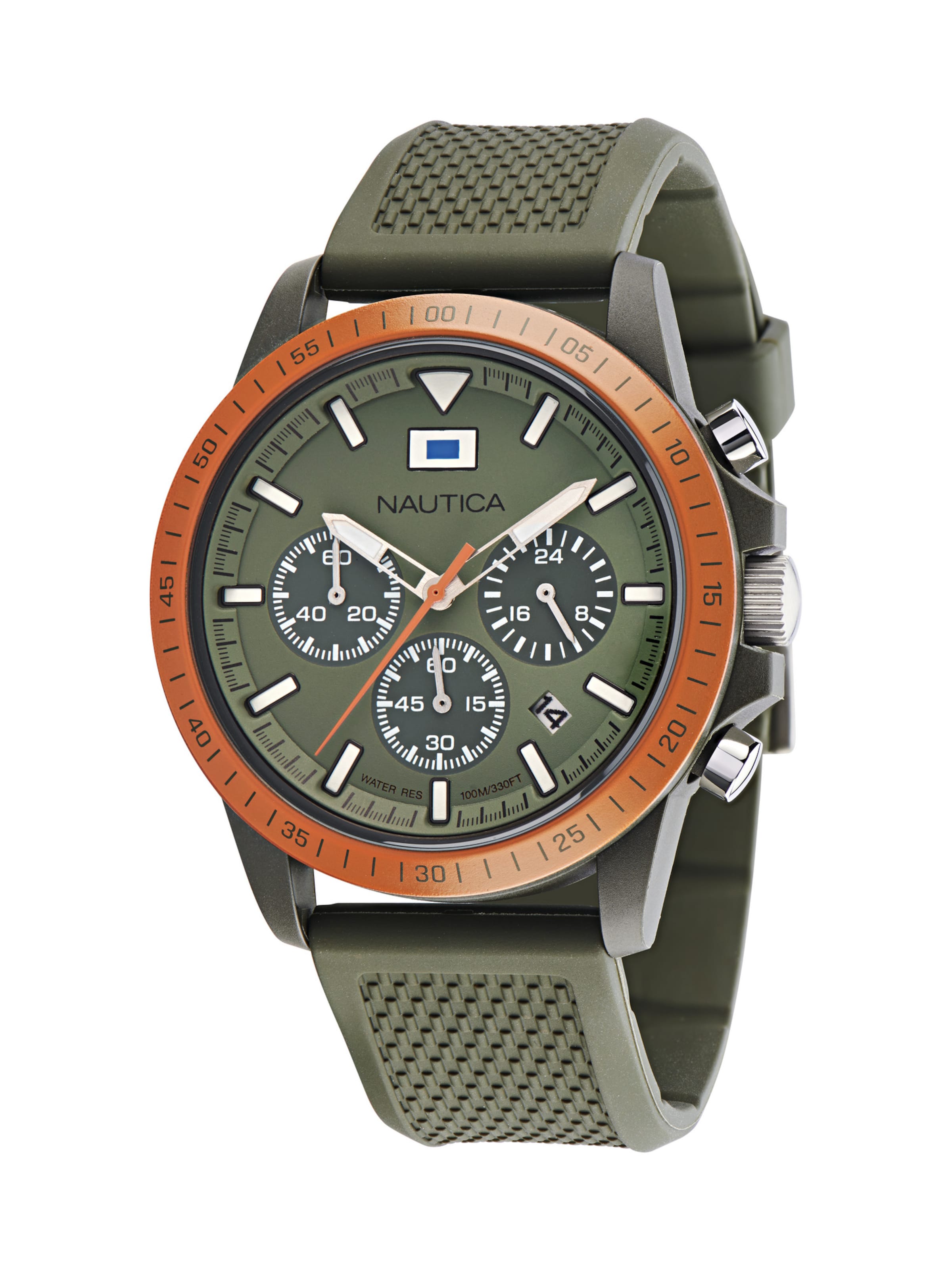 NAUTICA Analoguhr 'NAUTICA ONE' in Schwarz: Vorderseite