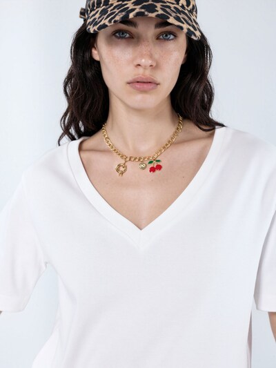 Busem T-shirt en S en blanc, Vue avec produit