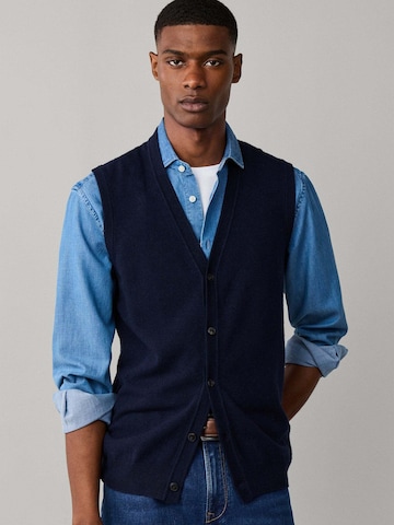 Gilet di Hackett London in blu: frontale
