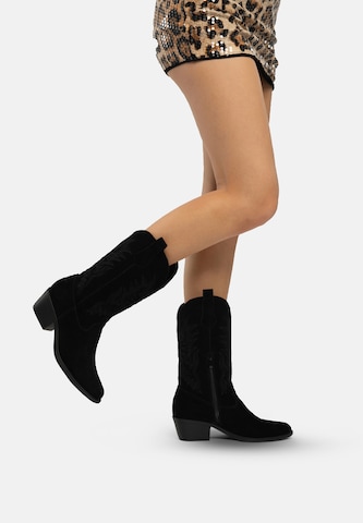 Salinyang Comwboystøvler i sort